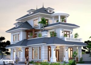 Nhà 3 tầng mái Thái tân cổ điển