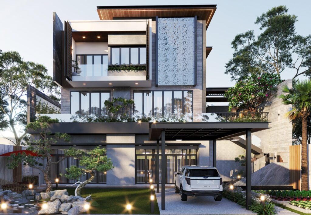 Thiết kế Nhà mái bằng - Danacon