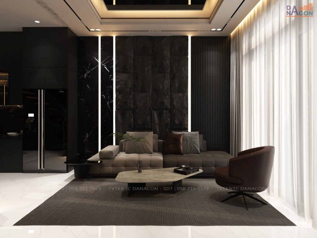 Nội thất hiện đại - Công trình DANACON thi công