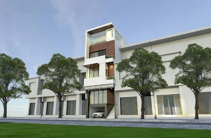 Nhà tầng bán hầm kết hợp kinh doanh