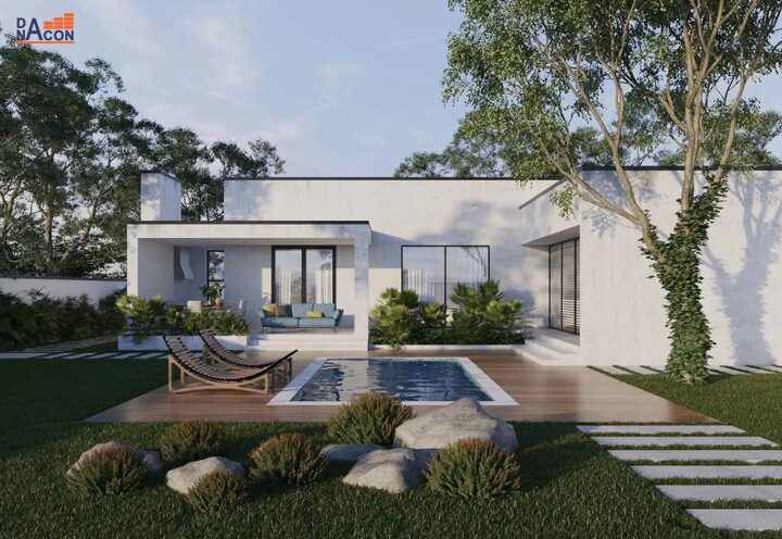 Biệt thự mini phong cách trẻ trung