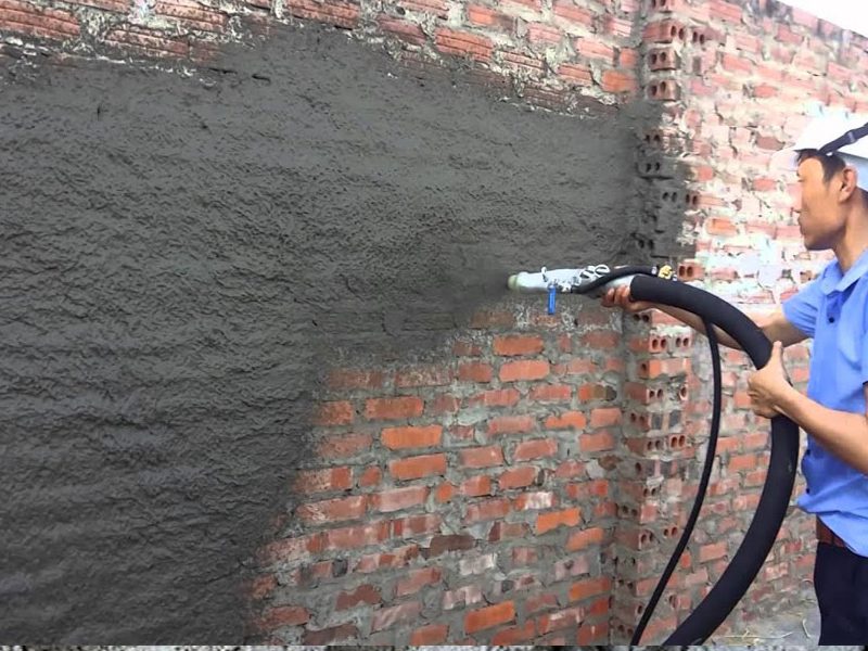 Chống thấm tường ngoài trời bằng xi-măng